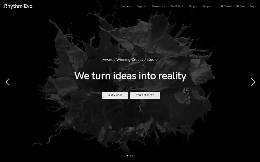 Rhythm — One & Multi Page Creative WordPress Theme