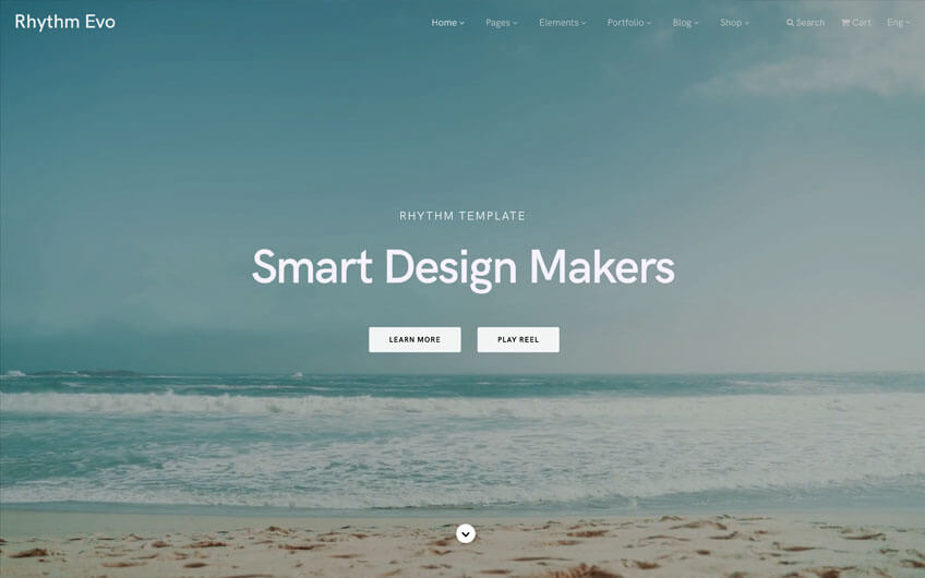 Rhythm — One & Multi Page Creative WordPress Theme