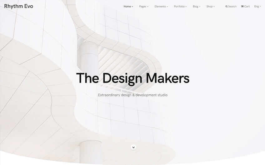Rhythm — One & Multi Page Creative WordPress Theme