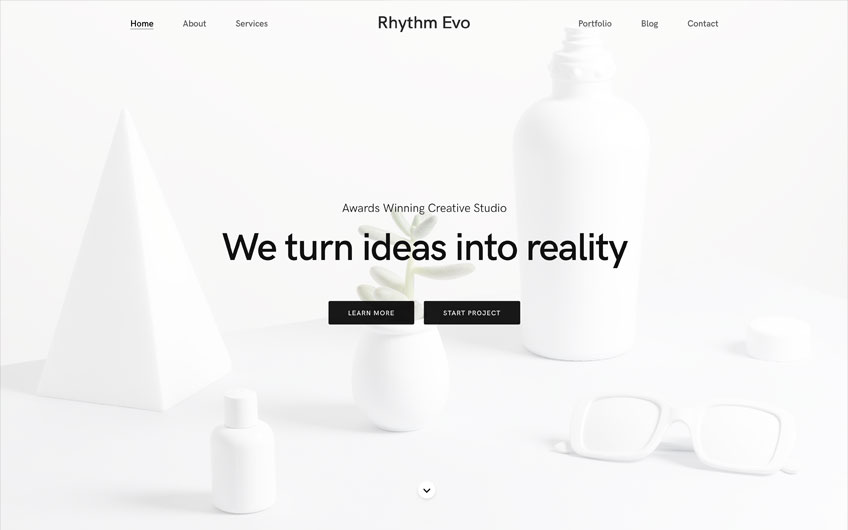 Rhythm — One & Multi Page Creative WordPress Theme