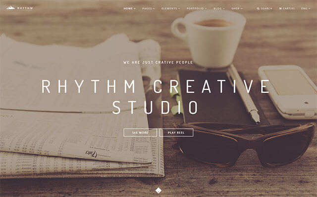 Rhythm — One & Multi Page WordPress Theme